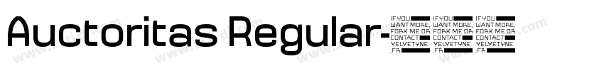 Auctoritas Regular字体转换